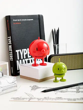 HOPTIMIST | Figura decorativa Classic Bumble 10,5cm Latte | rot